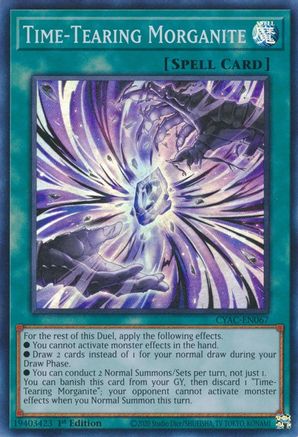 Time-Tearing Morganite [CYAC-EN067] Super Rare - Trinity Hobby
