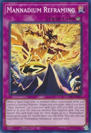 Mannadium Reframing [CYAC-EN073] Common - Trinity Hobby