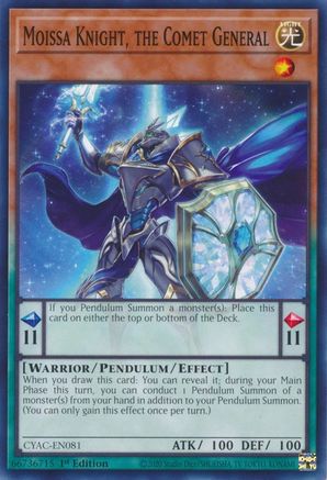 Moissa Knight, the Comet General [CYAC-EN081] Common - Trinity Hobby