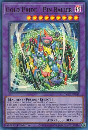 Gold Pride - Pin Baller [CYAC-EN087] Ultra Rare - Trinity Hobby