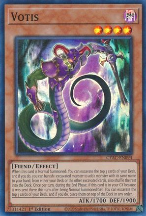 Votis [CYAC-EN094] Super Rare - Trinity Hobby