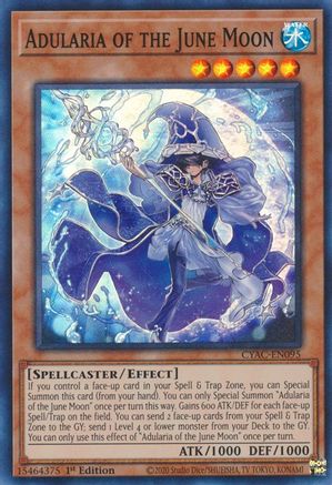 Adularia of the June Moon [CYAC-EN095] Super Rare - Trinity Hobby