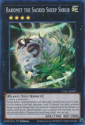 Baromet the Sacred Sheep Shrub [CYAC-EN097] Super Rare - Trinity Hobby