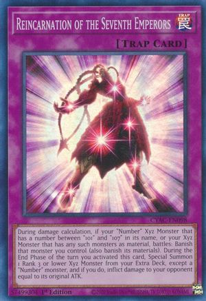 Reincarnation of the Seventh Emperors [CYAC-EN098] Super Rare - Trinity Hobby