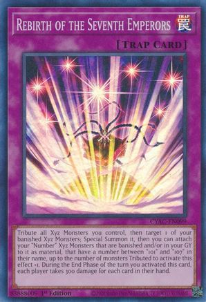 Rebirth of the Seventh Emperors [CYAC-EN099] Super Rare - Trinity Hobby
