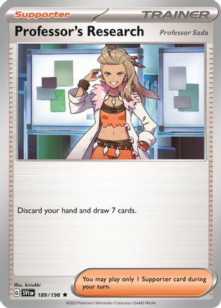 Professor's Research (189/198) (Theme Deck Exclusive) [Scarlet & Violet: Black Star Promos] - Trinity Hobby