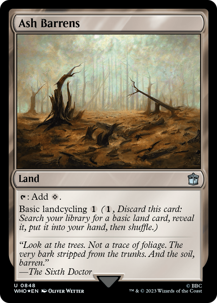 Ash Barrens (Surge Foil) [Doctor Who] - Trinity Hobby