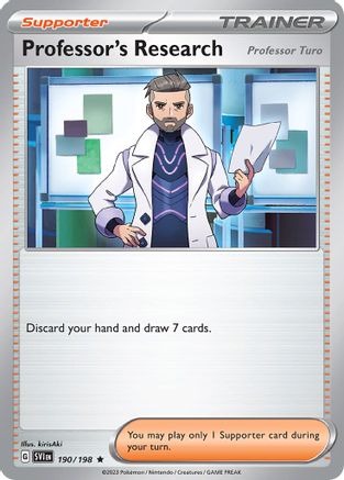 Professor's Research (190/198) (Theme Deck Exclusive) [Scarlet & Violet: Base Set] - Trinity Hobby