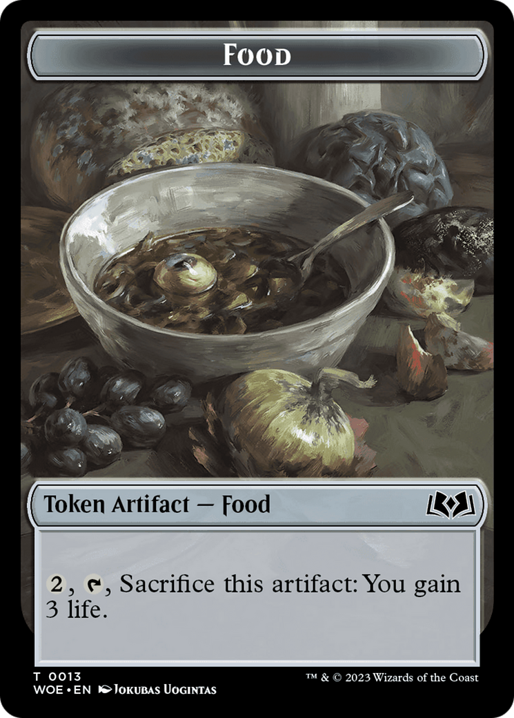 Elemental // Food (0013) Double-Sided Token [Wilds of Eldraine Tokens] - Trinity Hobby