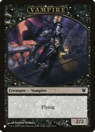 Vampire // Zombie Double-sided Token  (LIST-5 // 5) - [The List Reprints] - Trinity Hobby