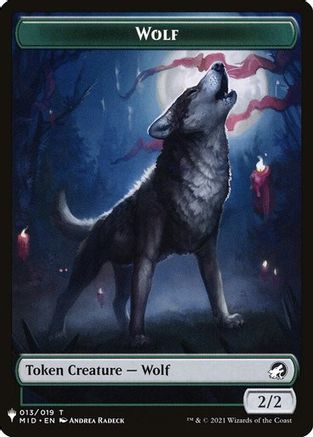 Wolf // Vampire Double-Sided Token  (LIST-13 // 1) - [The List Reprints] - Trinity Hobby