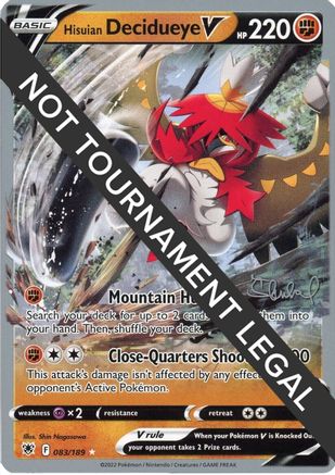Hisuian Decidueye V (083/189) (ADP - Ondrej Skubal) [World Championships 2022] - Trinity Hobby