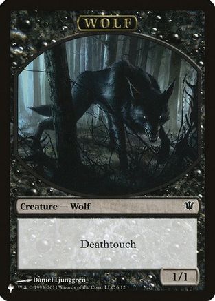 Wolf // Cat Double-Sided Token  (LIST-6 // 11) - [The List Reprints] - Trinity Hobby