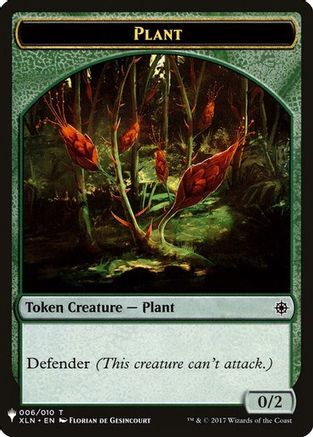 Plant // Emblem - Chandra, Roaring Flame Double-Sided Token  (LIST-6 // 14) - [The List Reprints] - Trinity Hobby