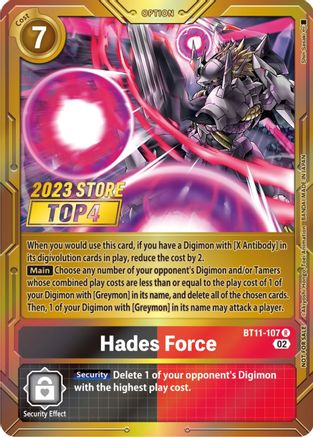 Hades Force [BT11-107] (2023 Store Top 4) [Dimensional Phase Promos] - Trinity Hobby
