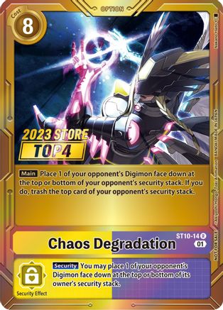 Chaos Degradation [ST10-14] (2023 Store Top 4) [Starter Deck: Parallel World Tactician Promos] - Trinity Hobby