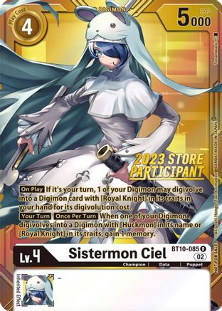 Sistermon Ciel [BT10-085] (2023 Store Participant) [Xros Encounter Promos] - Trinity Hobby