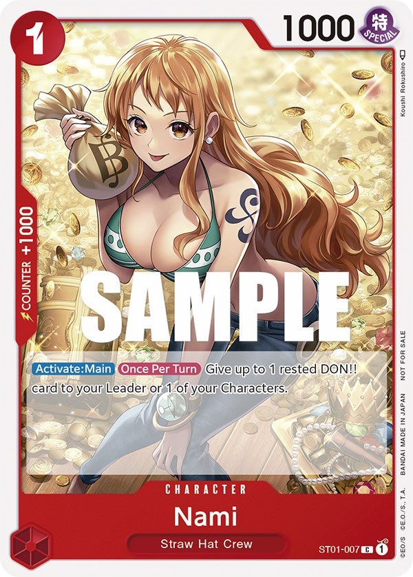 Nami (Tournament Pack Vol. 3) [Participant] (ST01-007) - [One Piece Promotion Cards] - Trinity Hobby