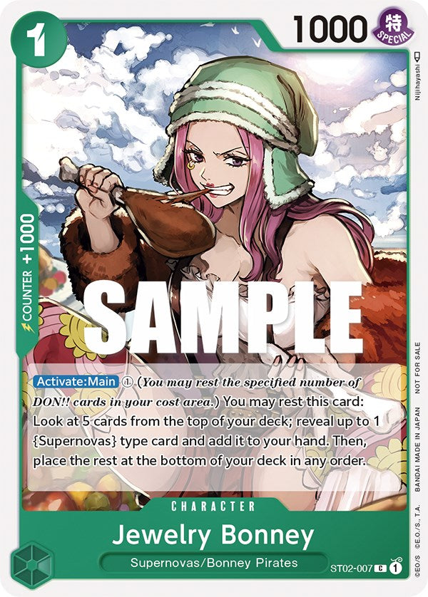 Jewelry Bonney (Tournament Pack Vol. 3) [Participant] (ST02-007) - [One Piece Promotion Cards] - Trinity Hobby