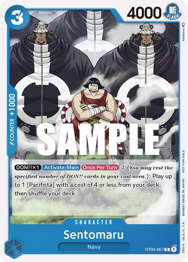 Sentomaru (Tournament Pack Vol. 3) [Participant] (ST03-007) - [One Piece Promotion Cards] - Trinity Hobby