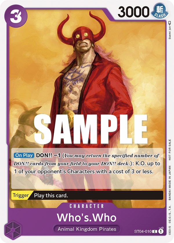 Who's.Who (Tournament Pack Vol. 3) [Participant] (ST04-010) - [One Piece Promotion Cards] - Trinity Hobby