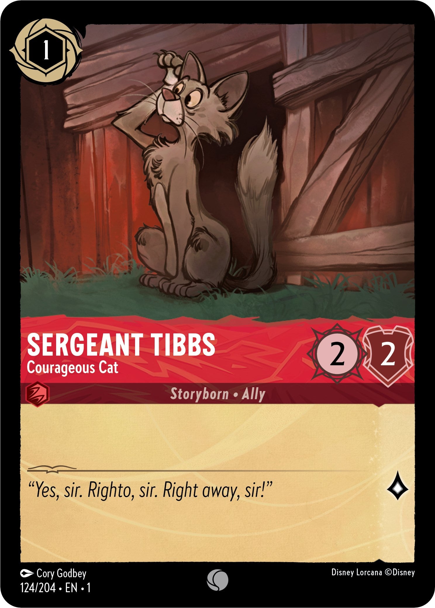 Sergeant Tibbs - Courageous Cat (124/204) [The First Chapter] - Trinity Hobby