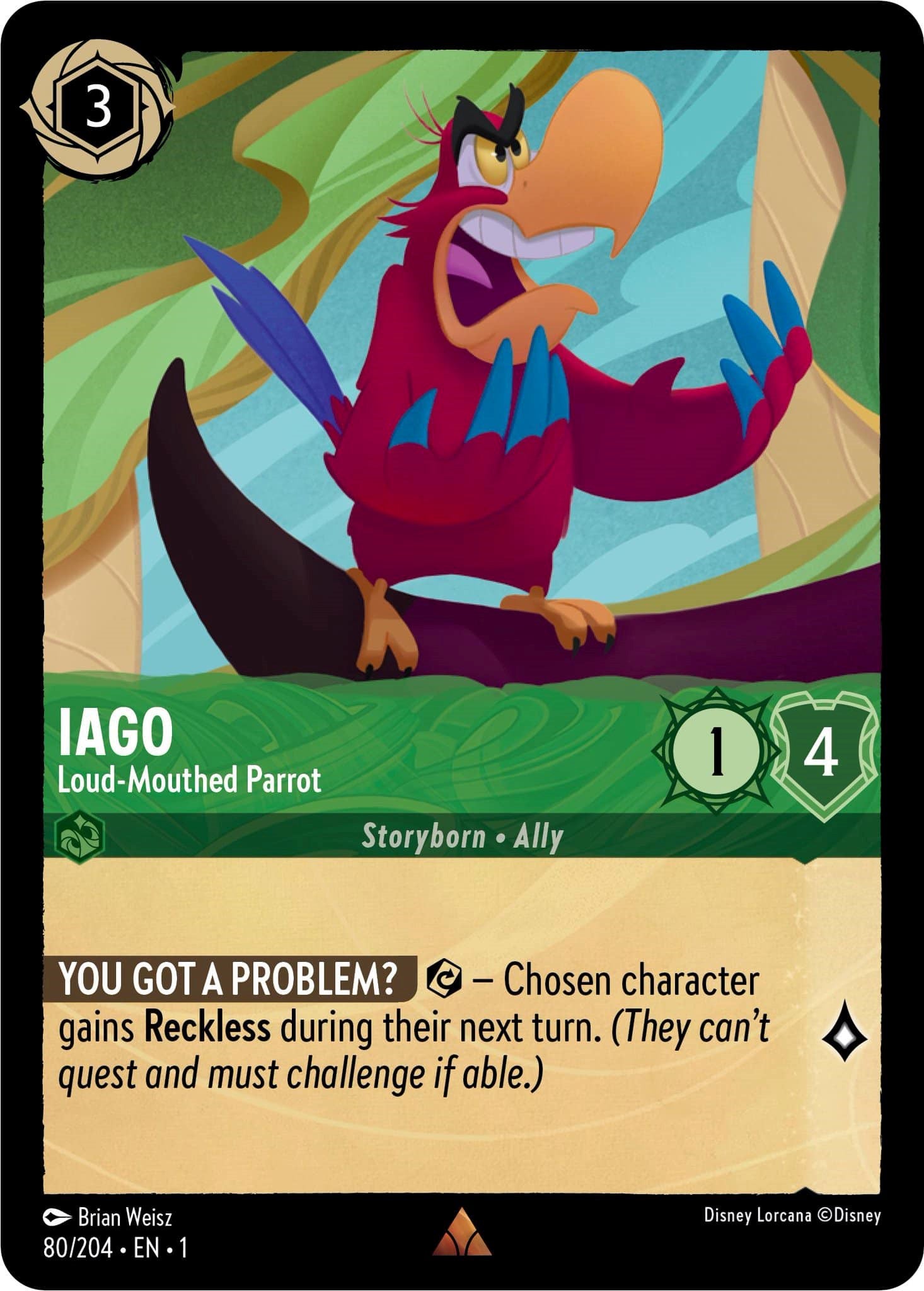 Iago - Loud-Mouthed Parrot (80/204) [The First Chapter] - Trinity Hobby
