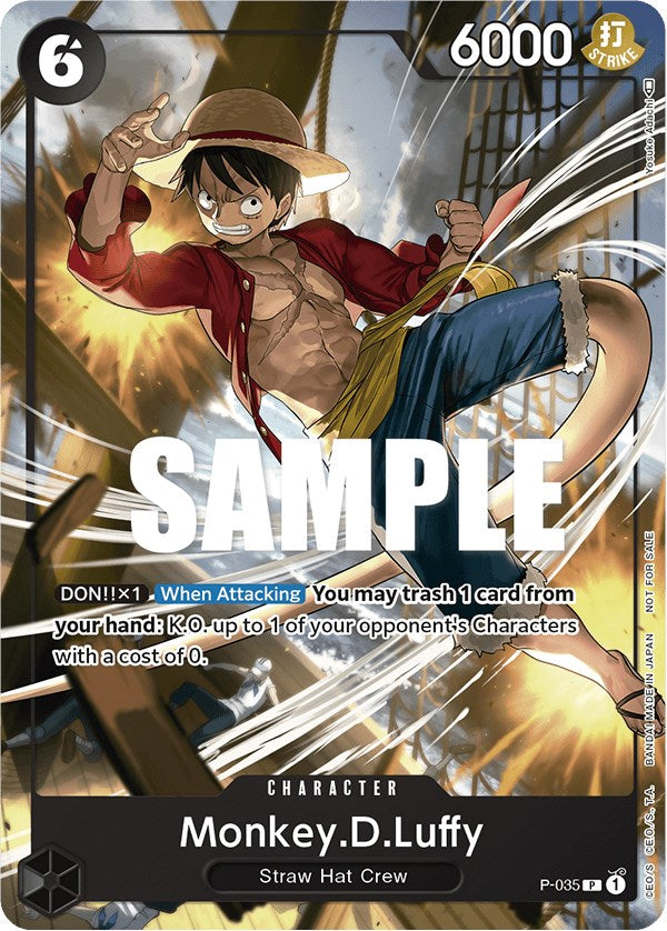 Monkey.D.Luffy (Pirates Party Vol. 3) (P-035) - [One Piece Promotion Cards] - Trinity Hobby