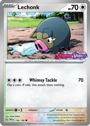Lechonk (Best Buy Exclusive) - (156/198) Reverse Holofoil [Miscellaneous Cards & Products]