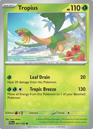 Tropius (007/193) [Scarlet & Violet: Paldea Evolved] - Trinity Hobby