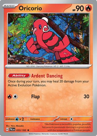 Oricorio (033/193) [Scarlet & Violet: Paldea Evolved] - Trinity Hobby