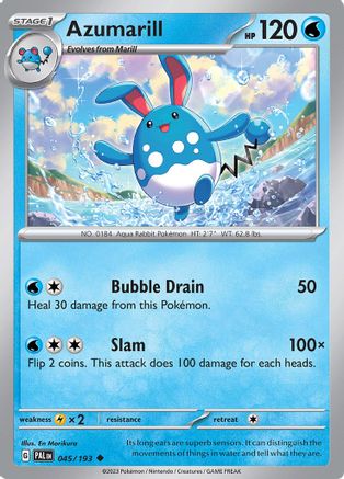 Azumarill (045/193) [Scarlet & Violet: Paldea Evolved] - Trinity Hobby