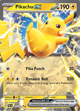Pikachu ex (063/193) [Scarlet & Violet: Paldea Evolved] - Trinity Hobby