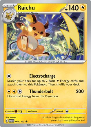 Raichu (064/193) [Scarlet & Violet: Paldea Evolved] - Trinity Hobby