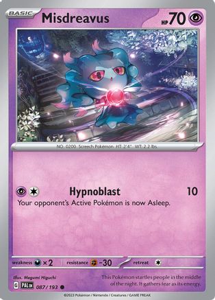 Misdreavus (087/193) [Scarlet & Violet: Paldea Evolved] - Trinity Hobby