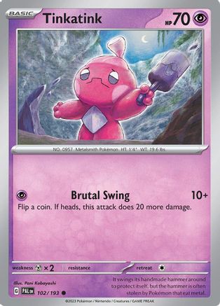 Tinkatink (102/193) [Scarlet & Violet: Paldea Evolved] - Trinity Hobby