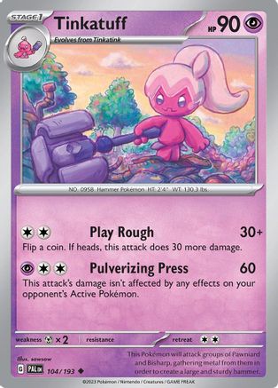 Tinkatuff (104/193) [Scarlet & Violet: Paldea Evolved] - Trinity Hobby