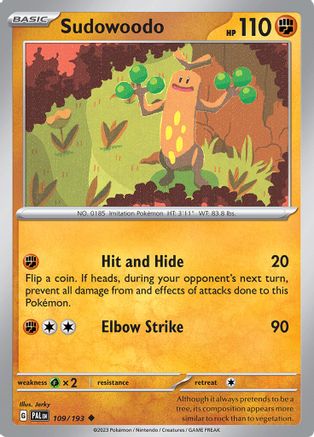 Sudowoodo (109/193) [Scarlet & Violet: Paldea Evolved] - Trinity Hobby