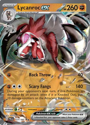 Lycanroc ex (117/193) [Scarlet & Violet: Paldea Evolved] - Trinity Hobby