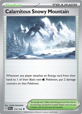 Calamitous Snowy Mountain (174/193) [Scarlet & Violet: Paldea Evolved] - Trinity Hobby