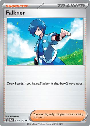 Falkner (180/193) [Scarlet & Violet: Paldea Evolved] - Trinity Hobby