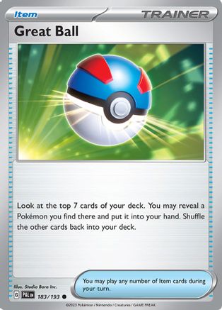 Great Ball (183/193) [Scarlet & Violet: Paldea Evolved] - Trinity Hobby
