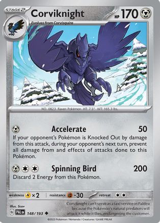 Corviknight (148/193) [Scarlet & Violet: Paldea Evolved] - Trinity Hobby