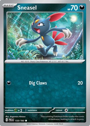 Sneasel (133/193) [Scarlet & Violet: Paldea Evolved] - Trinity Hobby