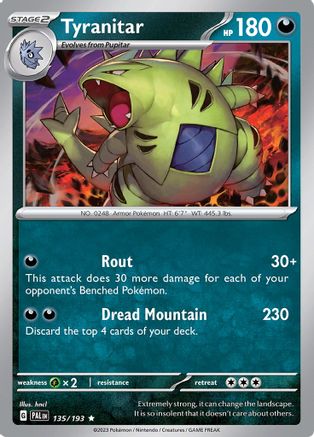 Tyranitar (135/193) [Scarlet & Violet: Paldea Evolved] - Trinity Hobby