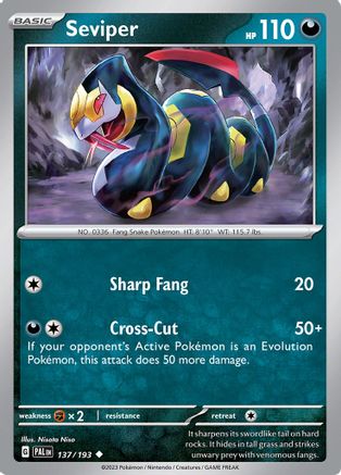 Seviper (137/193) [Scarlet & Violet: Paldea Evolved] - Trinity Hobby