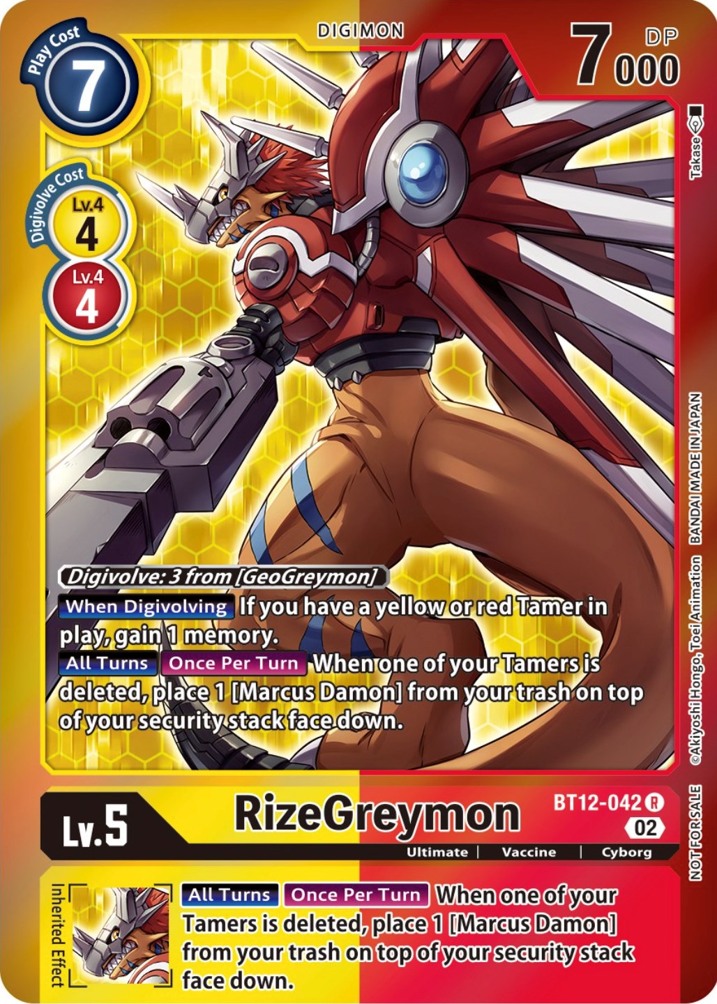 RizeGreymon [BT12-042] (Tamer Party -Special-) [Across Time Promos] - Trinity Hobby