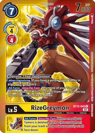 RizeGreymon [BT12-042] (Tamer Party -Special-) [Across Time Promos] - Trinity Hobby