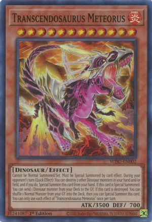 Transcendosaurus Meteorus [WISU-EN002] Super Rare - Trinity Hobby