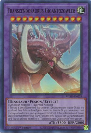 Transcendosaurus Gigantozowler [WISU-EN003] Super Rare - Trinity Hobby